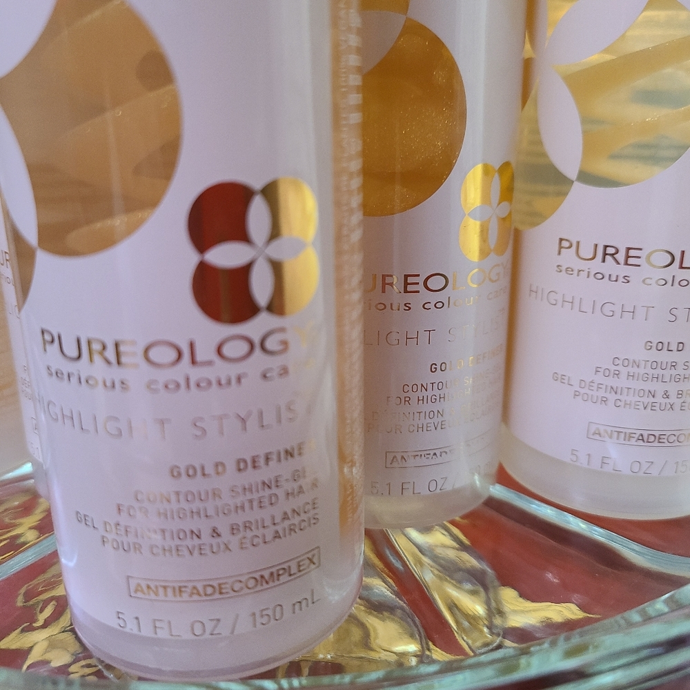 COPY - New Pureology 5.1 oz. Highlight Gold Gel - Picture 2 of 5